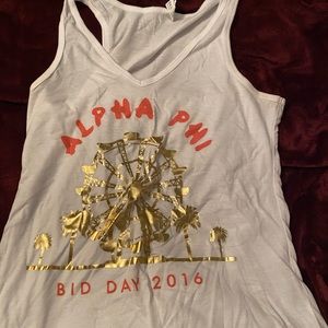 Alpha phi tank top